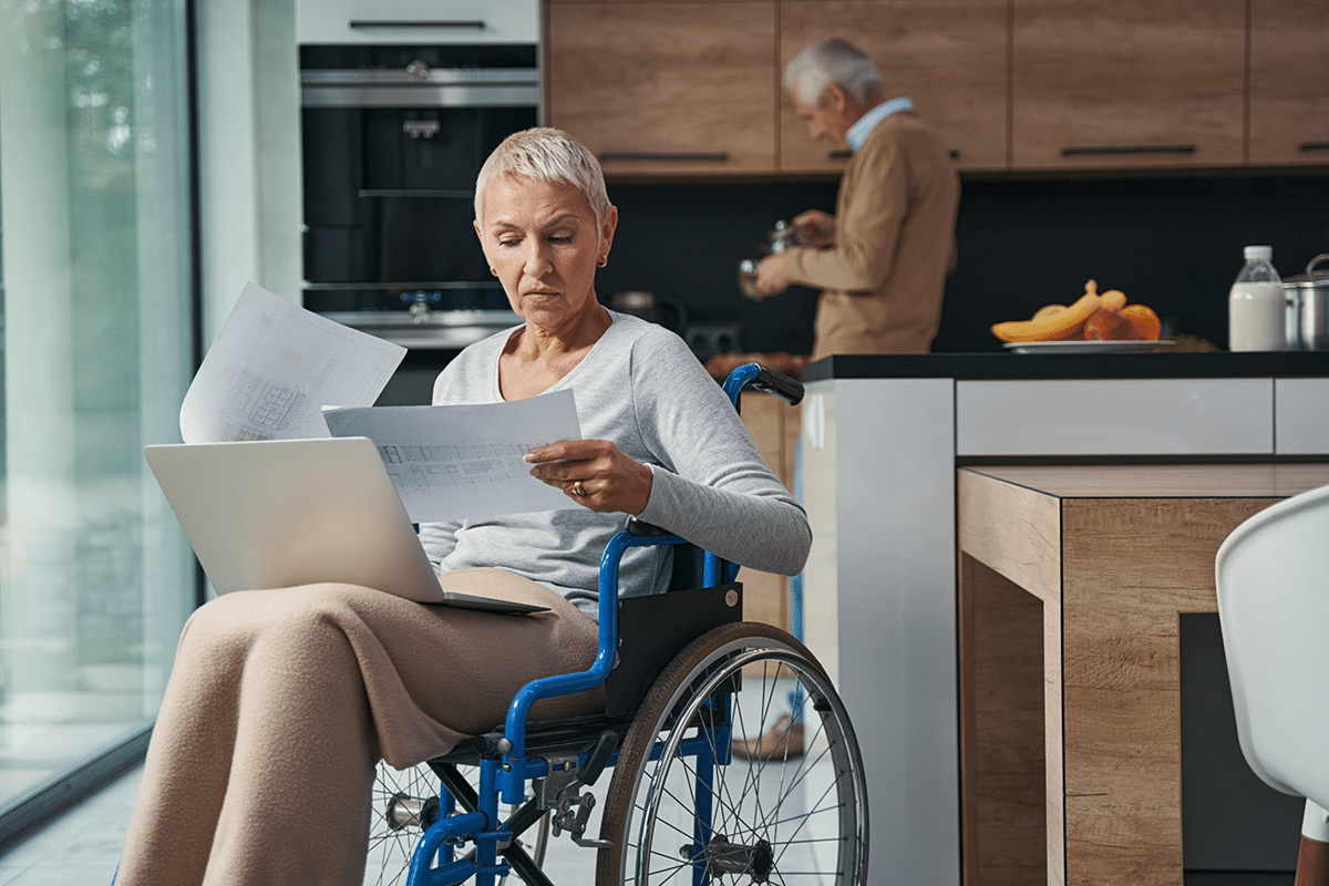 Woman in wheelchair applying for Federal Disability Retirement