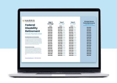 Federal Disability Retirement Annuity Payment Chart